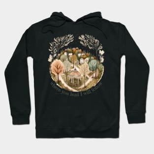 Where you lead - Gazebo - Watercolor art - Gilmore Hoodie